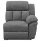 Bahrain Upholstered Motion Loveseat Charcoal