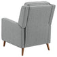 Davidson Upholstered Tufted Push Back Recliner Grey