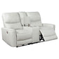 Greenfield 2-piece Power Reclining Sofa Set Dove Grey