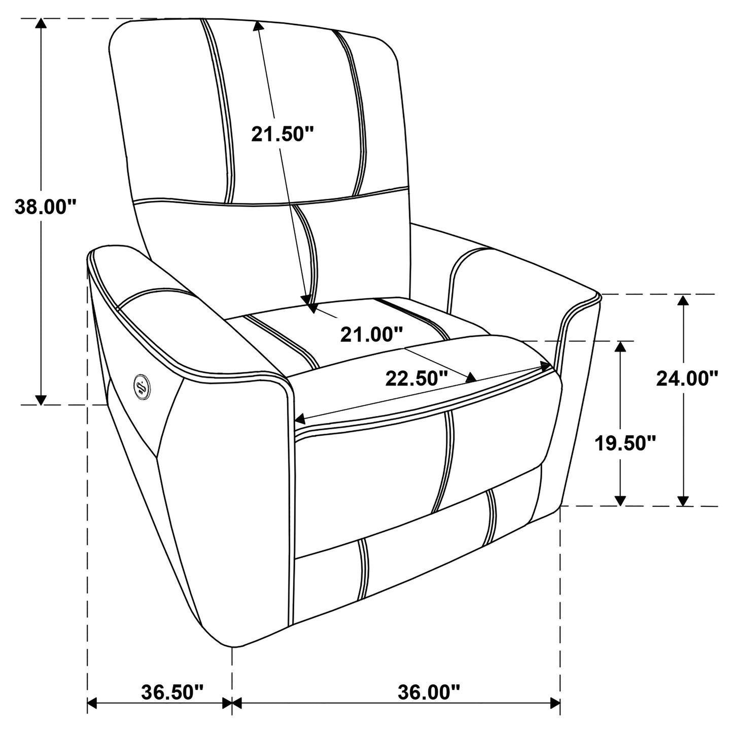 Greenfield 3-piece Power Reclining Sofa Set Dove Grey