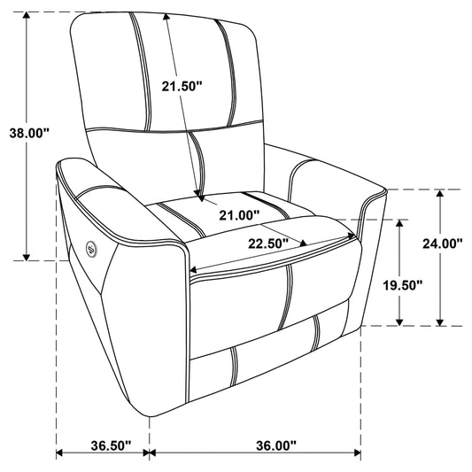 Greenfield 3-piece Power Reclining Sofa Set Dove Grey