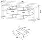 Darien 2-drawer Engineered Wood 59-inch TV Stand White