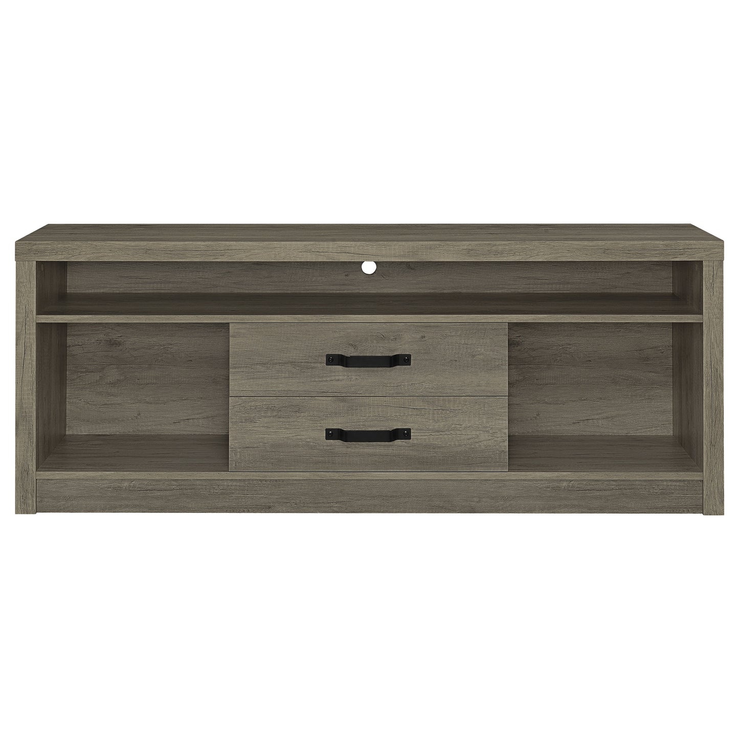 Burke 3-piece 59-inch TV Entertainment Center Grey Driftwood