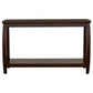 Dixon Wood Entryway Console Table with Shelf Cappuccino