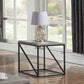 Birdie Square Engineered Wood End Table Sonoma Grey