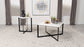 Tobin Square Marble Top Coffee Table White and Black