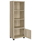 Sachin 3-shelf Engineered Wood Media Tower Distressed Pine