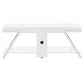 Marcia 1-drawer Wood 60" TV Stand White High Gloss