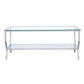 Saide Rectangular Glass Top Coffee Table Chrome