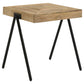 Avery Square Solid Mango Wood Side End Table Natural