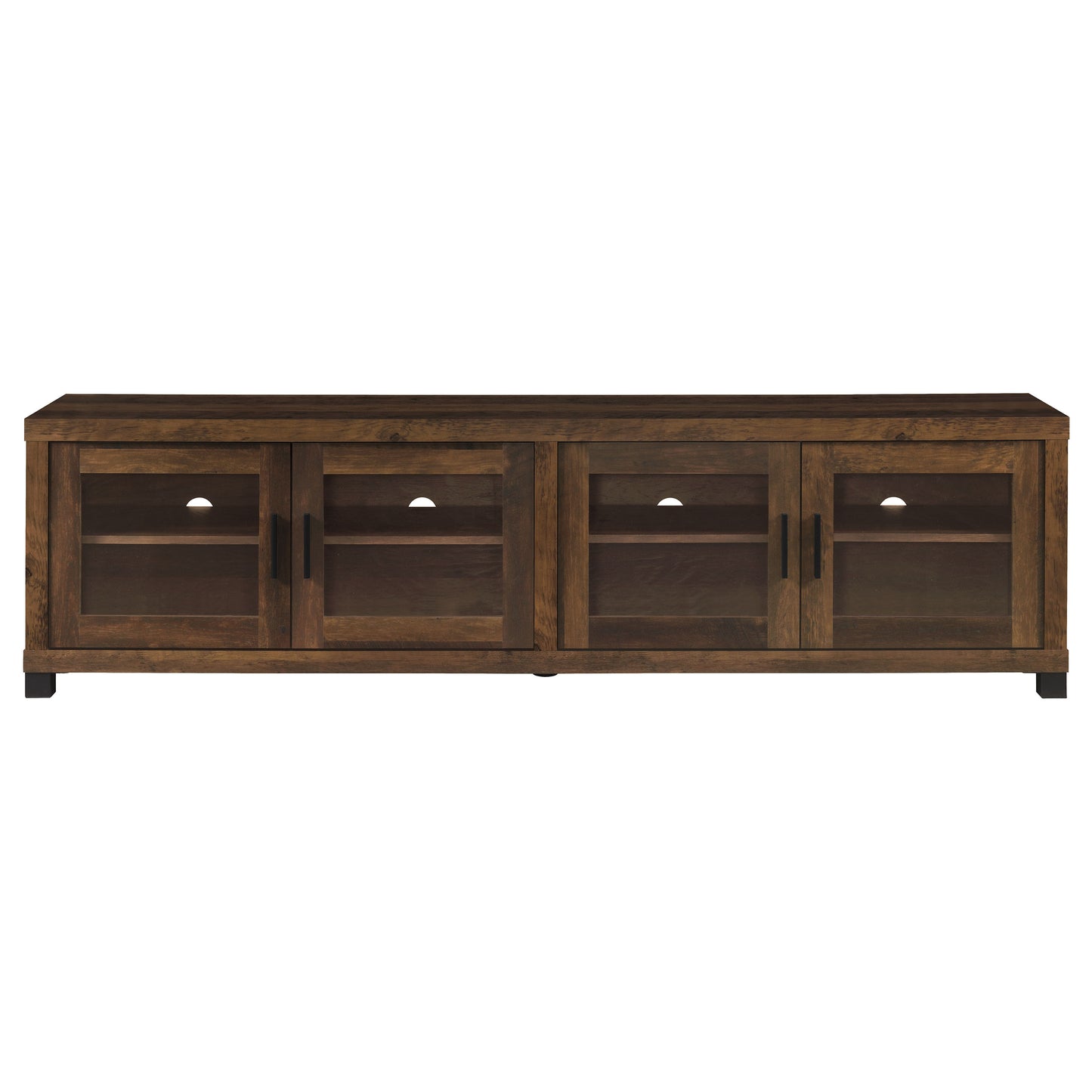 Sachin 3-piece 79" TV Entertainment Center Dark Pine