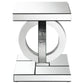 Breena Rectangular Mirrored Acrylic End Table Silver