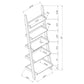 Colella 3-piece Storage Ladder Bookshelf Set Cappuccino