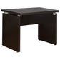 Skylar L-Shape Desk with Mobile File Cabinet Cappuccino