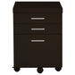 Skylar 3-drawer Home Office Mobile File Cabinet Cappuccino