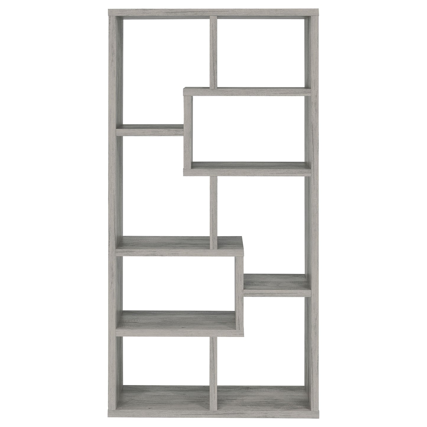 Theo 71-inch 6-shelf Bookshelf Grey Driftwood