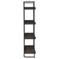 Ember 68-inch 4-shelf Bookshelf Dark Oak and Black