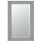 Pinciotti 36 x 24 Inch Beveled Frame Wall Mirror Silver