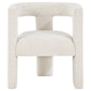 Petra Boucle Upholstered Accent Side Chair White