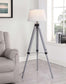 Dayton 56-inch Empire Shade Metal Tripod Floor Lamp Grey