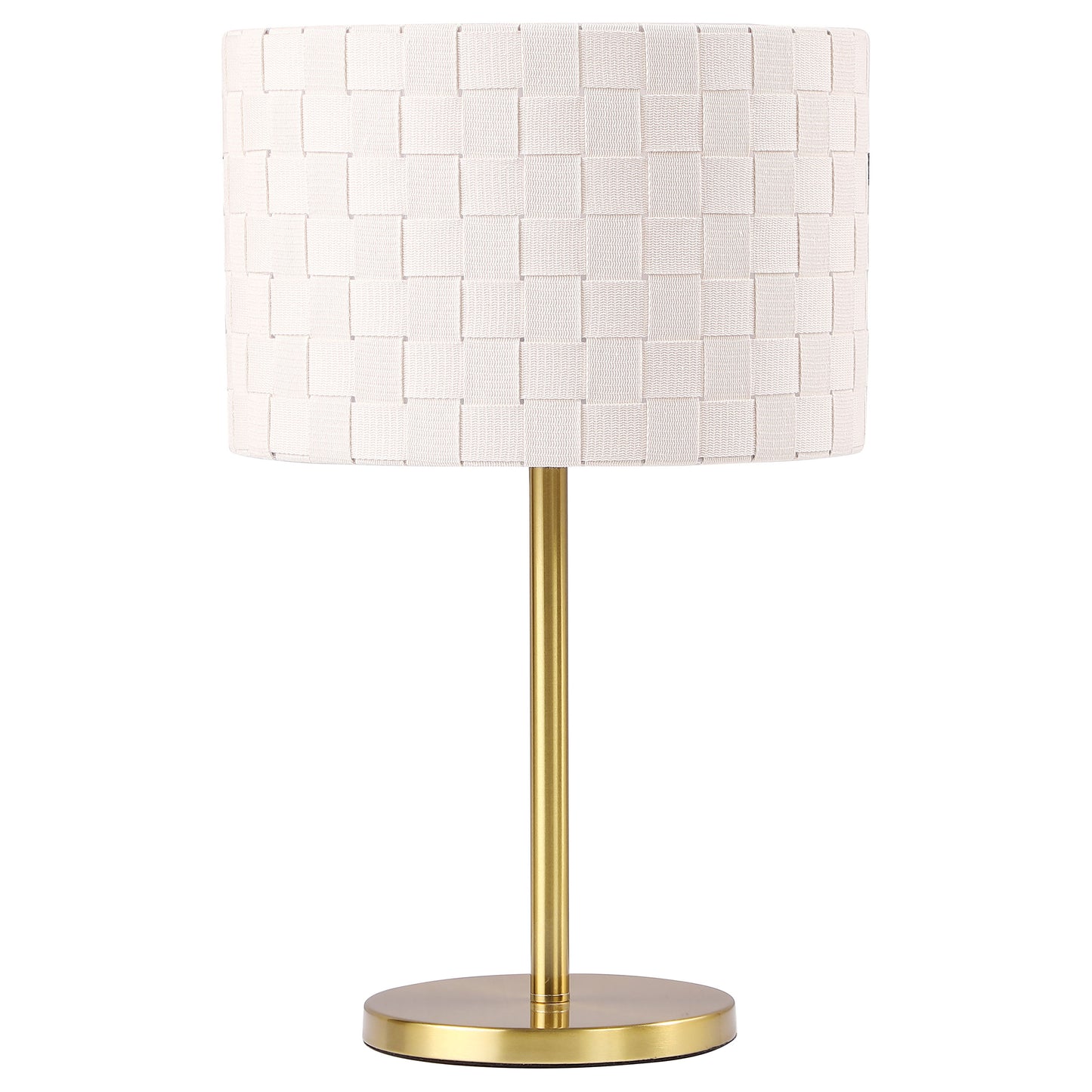 Ramiro 66-inch Drum Shade Metal Bedside Table Lamp Gold