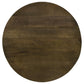 Yaritza Round Mango Wood Coffee Table Natural and Gunmetal