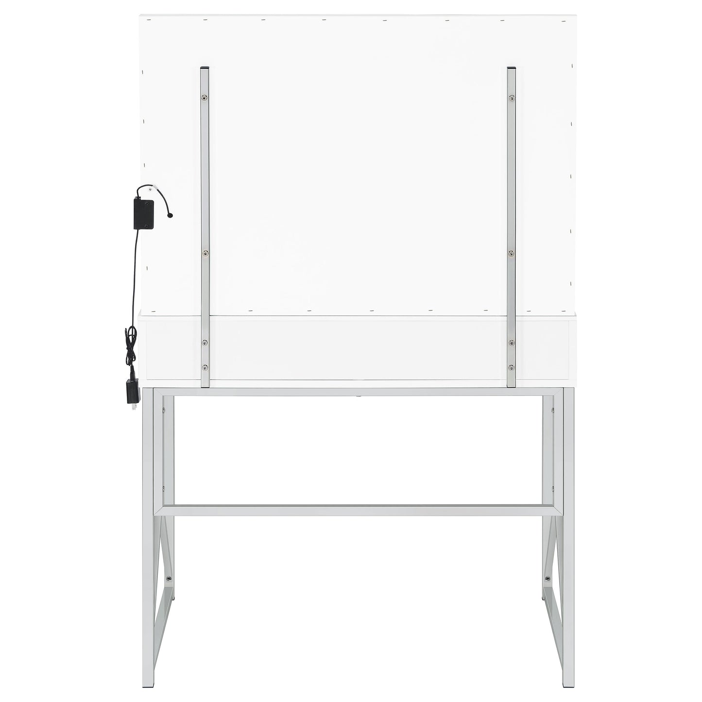 Eliza Vanity Set with Lighting & Stool White and Chrome