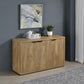 Pepita 3-door Engineered Wood Accent Cabinet Mango Brown