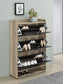 Denia 3-tier Engineered Wood Shoe Cabinet Grey