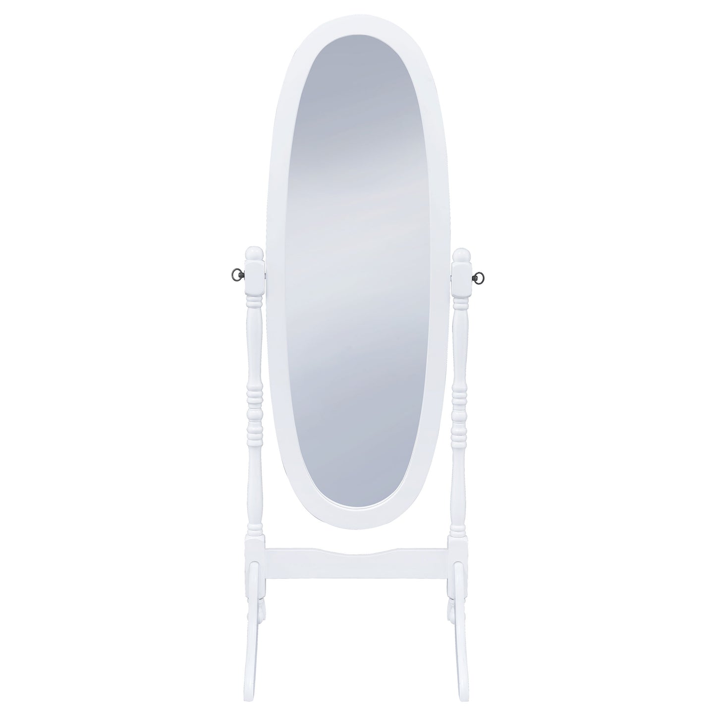 Foyet Wood Adjustable Full Length Cheval Mirror White