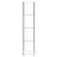 Bellatrix 4-shelf Clear Glass Curio Cabinet White