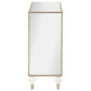 Lupin 2-door Mirrored Storage Accent Cabinet Champagne