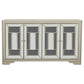 Toula 4-door Accent Cabinet Smoke and Champagne