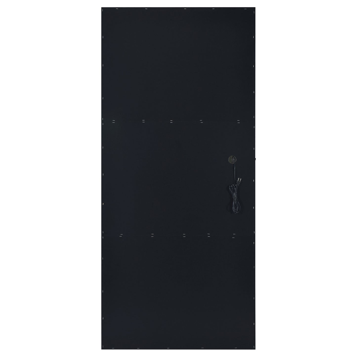 Zayan 32 x 71 Inch Floor Mirror LED Lighting Black Gloss