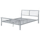 Cooper Metal Queen Open Frame Bed Silver