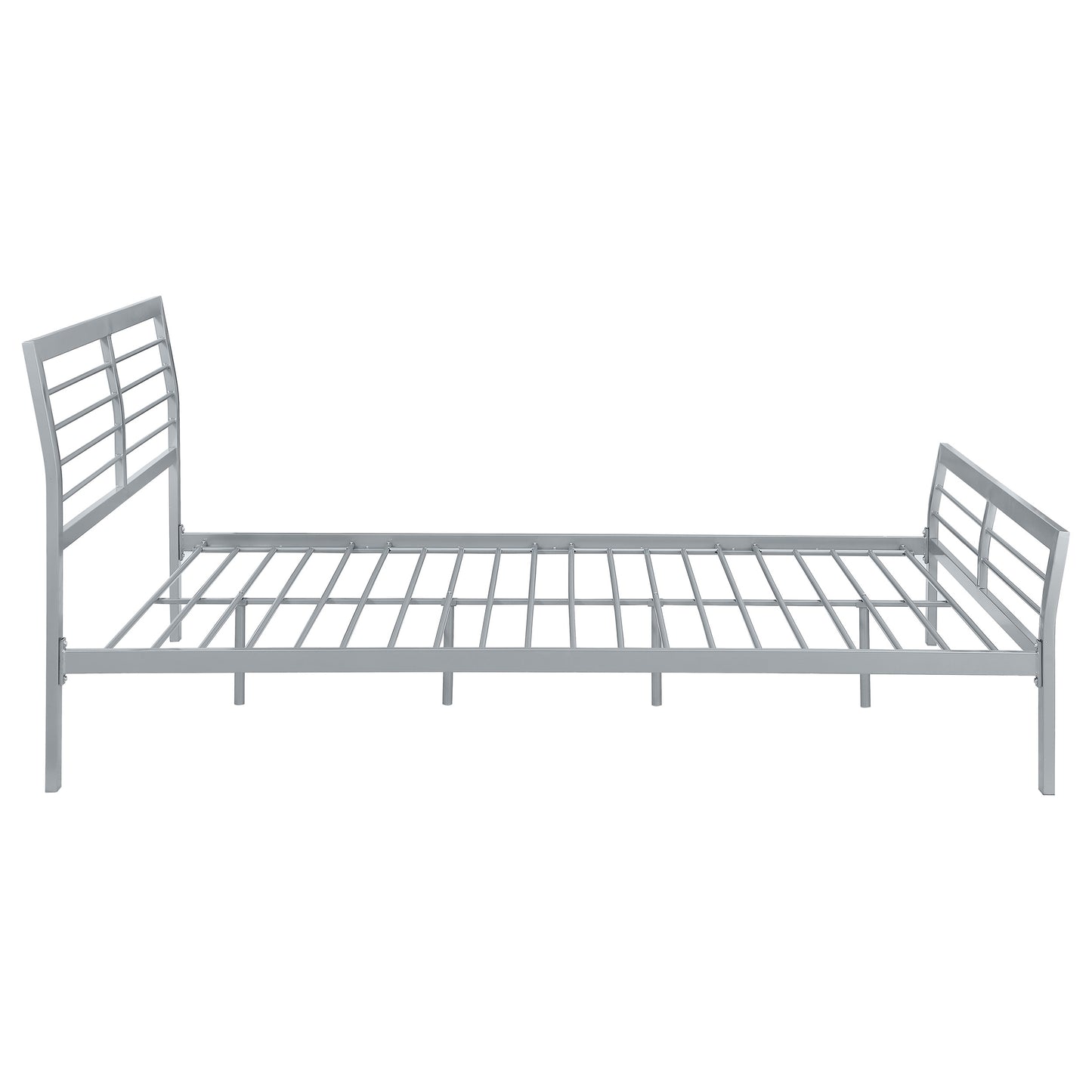 Cooper Metal Queen Open Frame Bed Silver