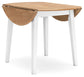 Gesthaven Round DRM Drop Leaf Table