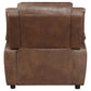 Ellington Upholstered Padded Arm Accent Chair Dark Brown