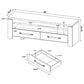 Elkton 2-drawer Engineered Wood 59-inch TV Stand Mango