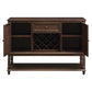 Parkins 2-door Sideboard Buffet Cabinet Rustic Espresso