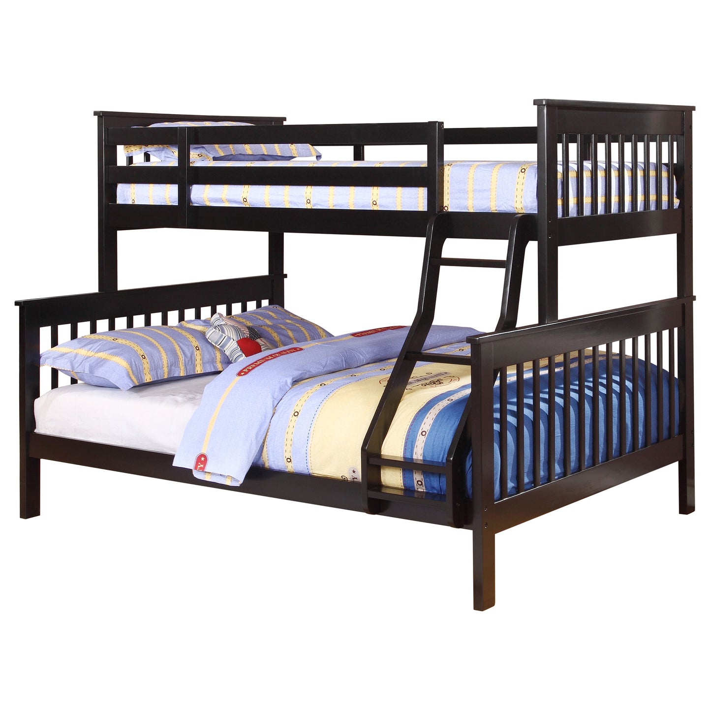 Chapman Wood Twin Over Full Bunk Bed Black