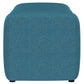 Summer Fabric Upholstered Tufted Accent Bench Peacock Blue