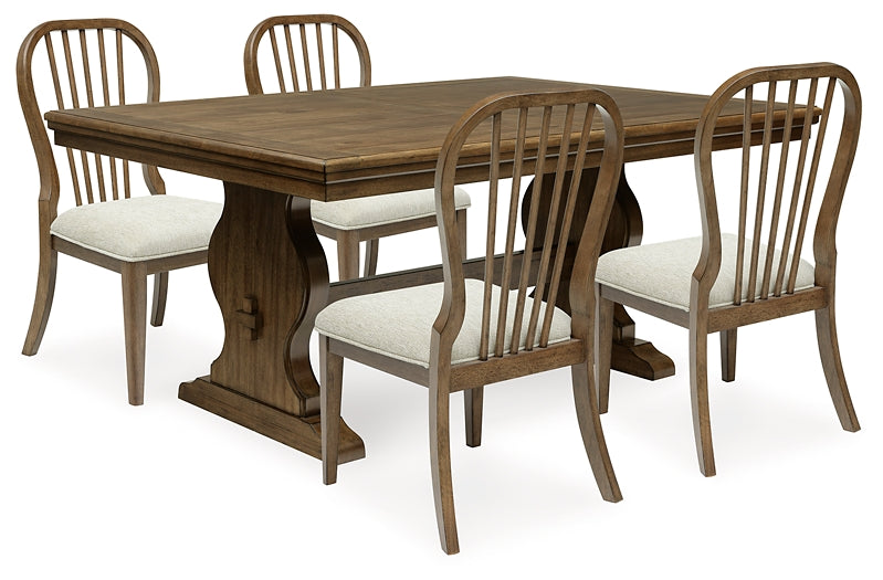 Sturlayne Dining Table and 6 Chairs with Storage