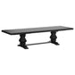 Florence 126-inch Extension Dining Table Distressed Black