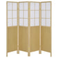 Edwards 4-Panel Room Divider Folding Shoji Screen Natural