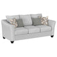 Salizar 2-piece Upholstered Flared Arm Sofa Set Sand