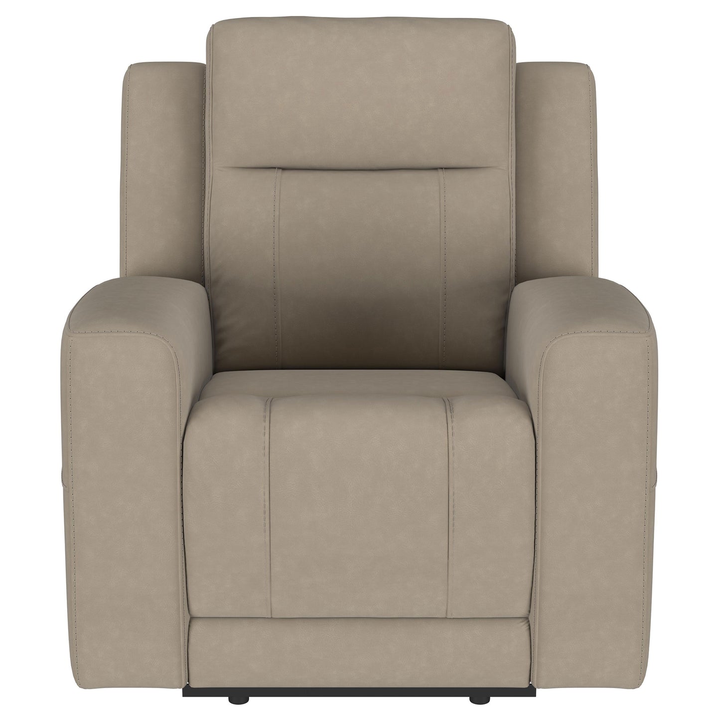 Brentwood 3-piece Upholstered Reclining Sofa Set Taupe