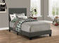 Boyd Upholstered Twin Panel Bed Charcoal