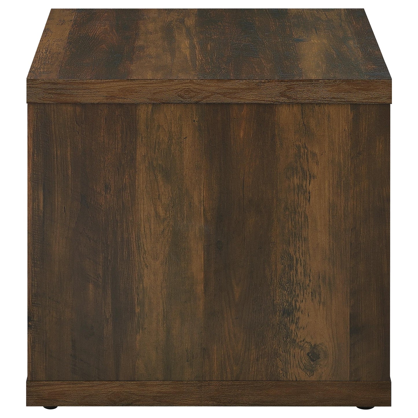 Frisco Square Engineered Wood Side End Table Dark Pine