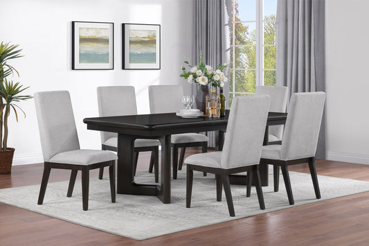 Hathaway 7-piece Rectangular Dining Table Set Acacia Brown